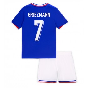 Fotbalové Dres Francie Antoine Griezmann #7 Dětské Domácí ME 2024 Krátký Rukáv (+ trenýrky)